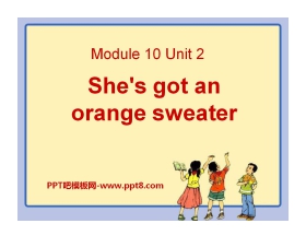 《She's got an orange sweater》PPT课件3