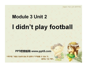 《I didn't play football》PPT课件2
