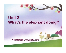 《What's the elephant doing?》PPT课件3