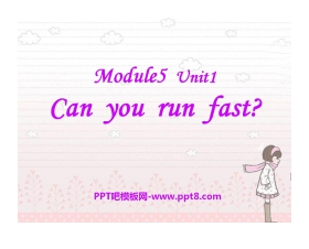 《Can you ran fast?》PPT课件3
