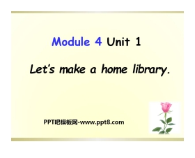 《Let's make a home library》PPT课件4