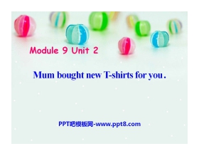 《Mum bought new T-shirts for you》PPT课件2