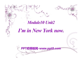 《I'm in New York now》PPT课件3