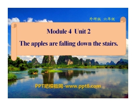 《The apples are falling down the stairs》PPT课件4