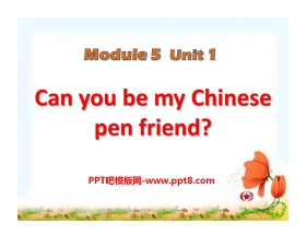 《Can you be my Chinese pen friend》PPT课件2