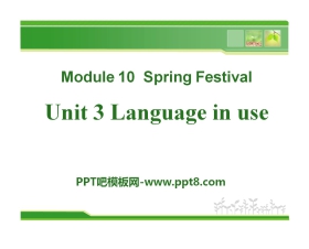 《Language in use》Spring Festival PPT课件2