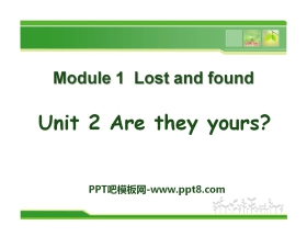 《Are they yours?》Lost and found PPT课件