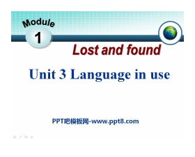 《Language in use》Lost and found PPT课件