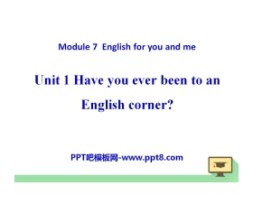 《Have you ever been to an English corner?》English for you and me PPT课件2