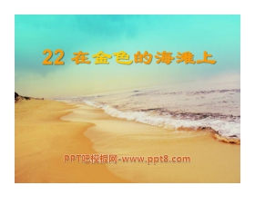 《在金色的海滩上》PPT课件3