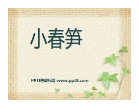 《小春笋》PPT课件2
