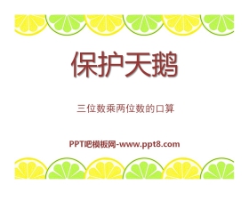 《保护天鹅》PPT课件2