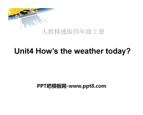 《How's the weather today?》PPT课件4