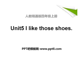 《I like those shoes》PPT课件2