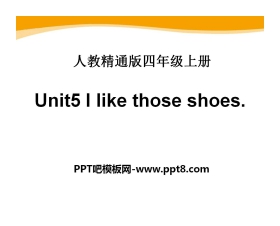 《I like those shoes》PPT课件4