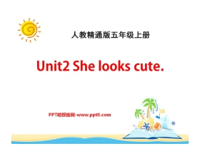 《She looks cute》PPT课件