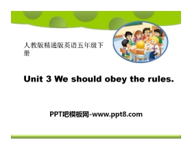 《We should obey the rules》PPT课件