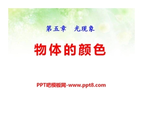 《物体的颜色》光现象PPT课件3