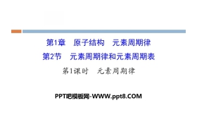 《元素周期律和元素周期表》原子结构元素周期律PPT(第1课时元素周期律)