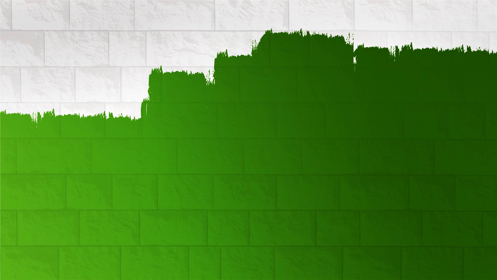 两张绿白相间的墙壁PPT背景图片