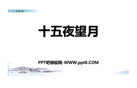 《十五夜望月》古诗三首PPT课件