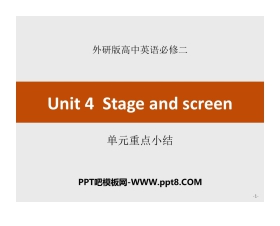 《Stage and screen》单元重点小结PPT