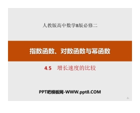 《增长速度的比较》指数函数、对数函数与幂函数PPT