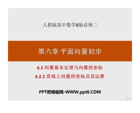 《向量基本定理与向量的坐标》平面向量初步PPT(直线上向量的坐标及其运算)