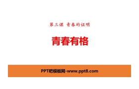 《青春有格》PPT教学课件