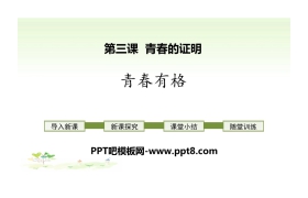 《青春有格》PPT课件下载