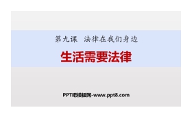 《生活需要法律》PPT课文课件