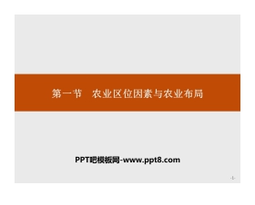 《农业区位因素与农业布局》产业区位选择PPT课件