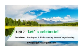 《Let's celebrate!》Period One PPT