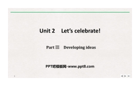 《Let's celebrate!》PartⅢ PPT
