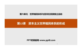 《资本主义世界殖民体系的形成》世界殖民体系与亚非拉民族独立运动PPT课件