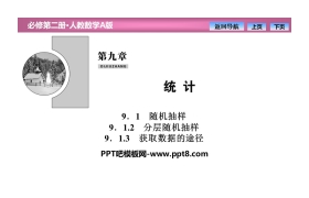 《随机抽样》统计PPT课件(分层随机抽样、获取数据的途径)