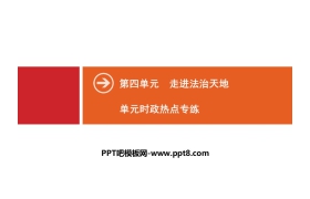《单元时政热点专练》走进法治天地PPT