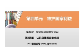 《树立总体国家安全观》维护国家利益PPT(第1课时认识总体国家安全观)
