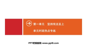 《单元时政热点专练》坚持宪法至上PPT