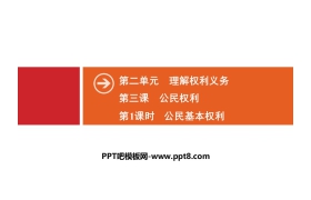 《公民权利》理解权利义务PPT(第1课时公民基本权利)