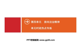 《单元时政热点专练》崇尚法治精神PPT