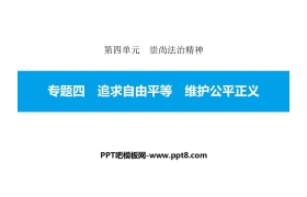 《专题四 追求自由平等 维护公平正义》崇尚法治精神PPT课件