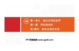 《同住地球村》我们共同的世界PPT(第2课时复杂多变的关系)