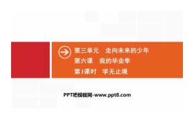 《我的毕业季》走向未来的少年PPT(第1课时学无止境)
