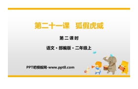 《狐假虎威》PPT课件下载(第2课时)