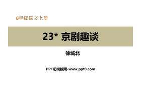 《京剧趣谈》PPT教学课件