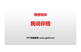 《我说你搭》观察物体PPT