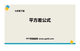 《平方差公式》整式的乘除PPT