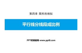 《平行线分线段成比例》图形的相似PPT教学课件