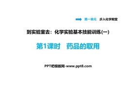 《化学实验基本技能训练》步入化学殿堂PPT(第1课时药品的取用)